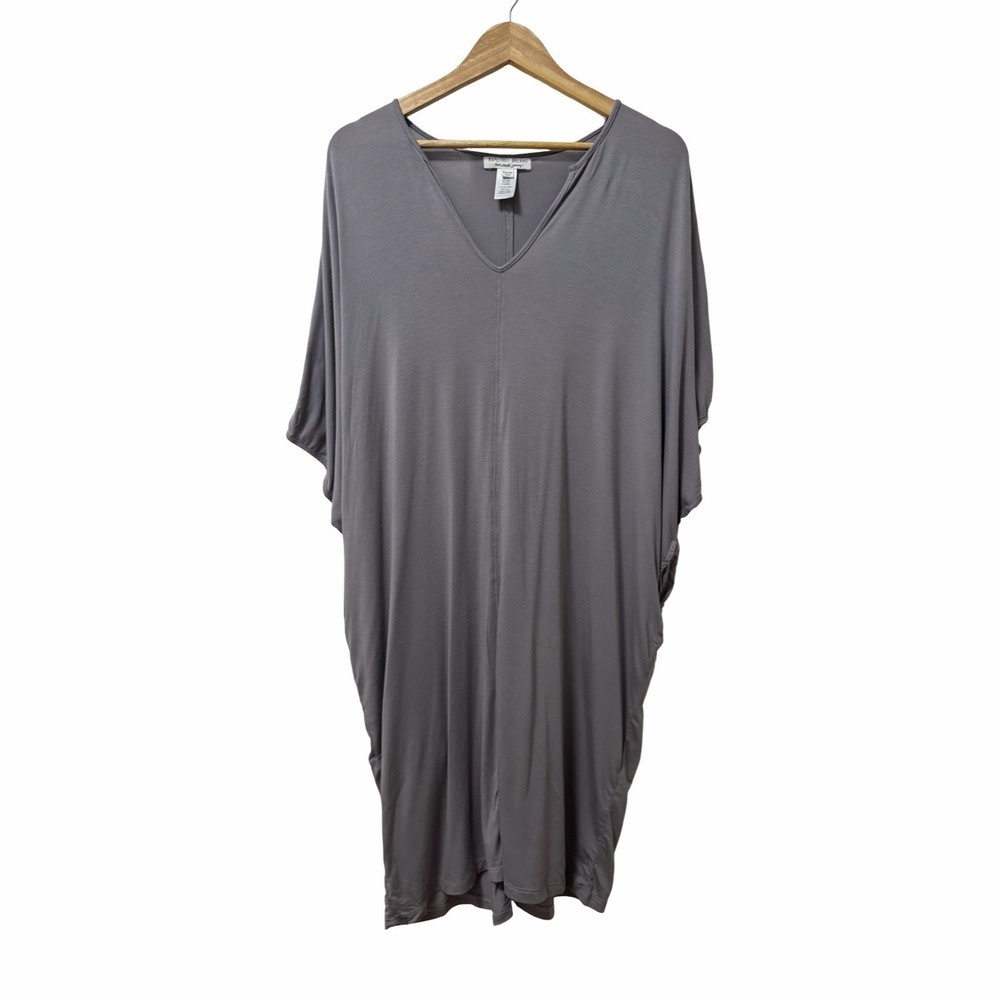 Barefoot Dreams Luxe Milk Jersey Caftan Dress OS One Size Lounge Sleep Dress